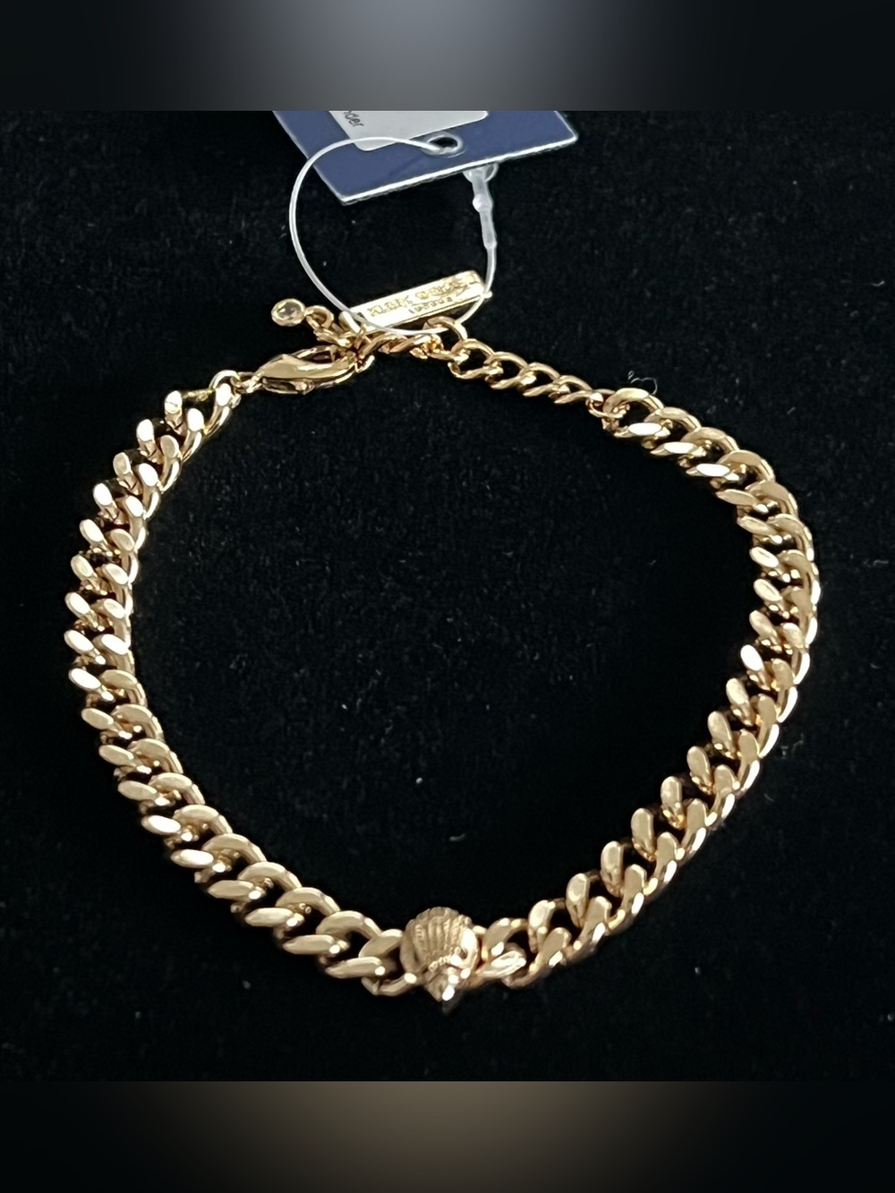 Kurt Geiger London Gold Plated Cuban Link Bird Fashion Bracelet NWT